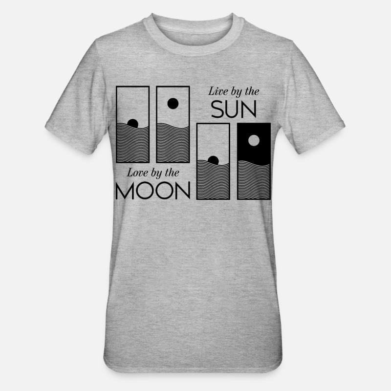 Lever / Coucher de soleil - T-shirt polycoton Unisexe - gris chiné