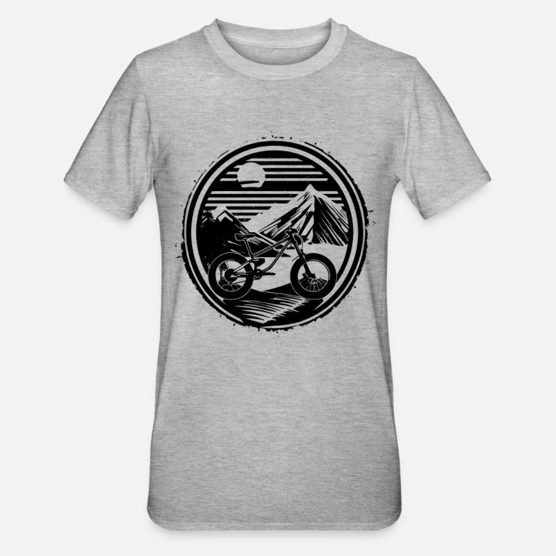 Vtt - T-shirt polycoton Unisexe - gris chiné