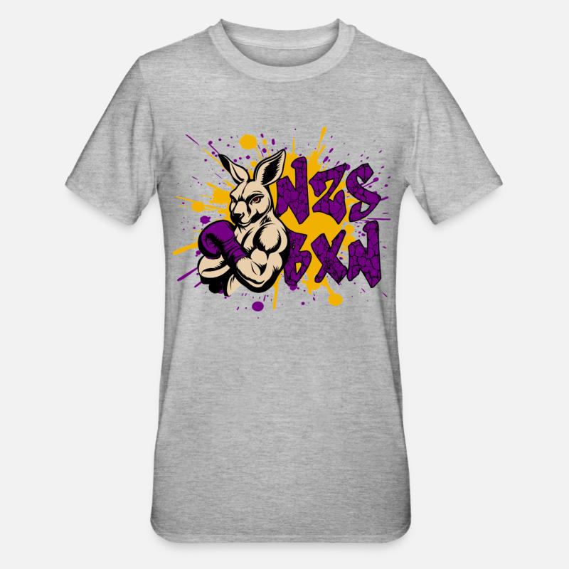 NZS BXN Graffiti – Antifascist Statement - Unisex Polycotton T-Shirt - heather grey