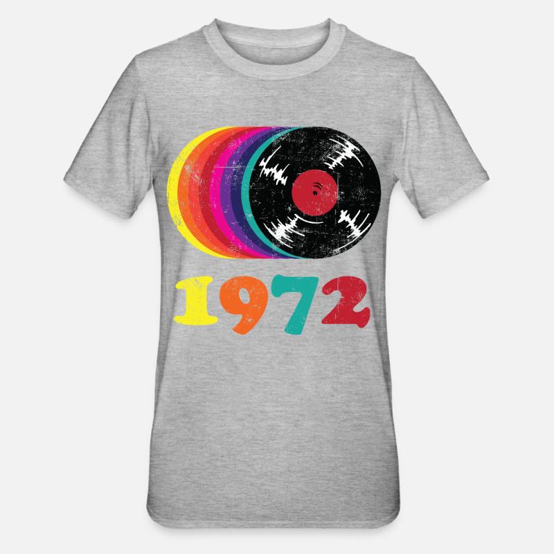 Millésime 1972 - T-shirt polycoton Unisexe - gris chiné
