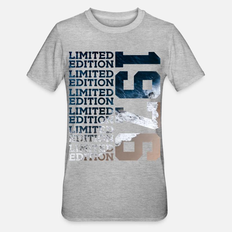 ÉDITION LIMITÉE 1976 50 ANS 50E ANNIVERSAIRE - T-shirt polycoton Unisexe - gris chiné