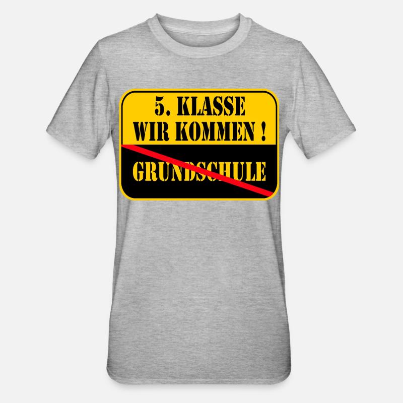 Cm2 - T-shirt polycoton Unisexe - gris chiné