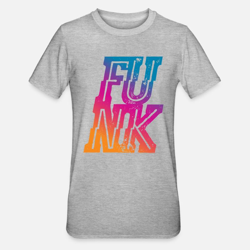 Funk - Unisex Polycotton T-Shirt - Grau meliert