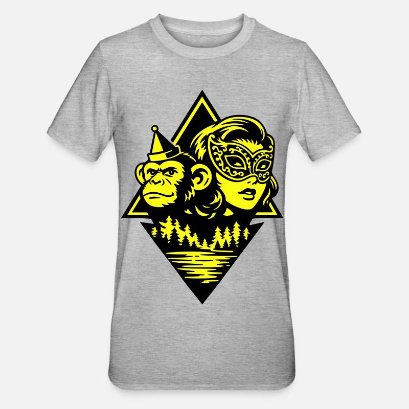 Pulp Duo - T-shirt polycoton Unisexe - gris chiné