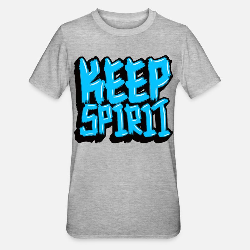 Mode - T-shirt polycoton Unisexe - gris chiné