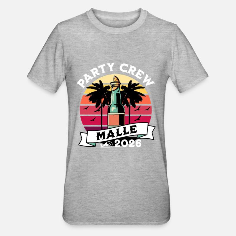 Fête Malle 2026 - T-shirt polycoton Unisexe - gris chiné