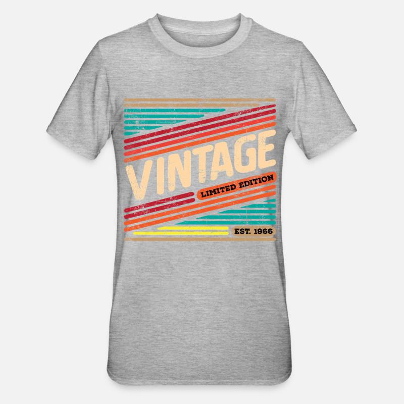 Millésime 1966 - T-shirt polycoton Unisexe - gris chiné