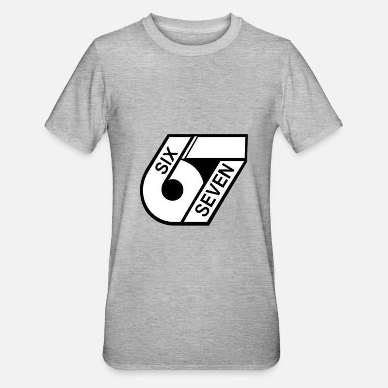 67 Six Sept - T-shirt polycoton Unisexe - gris chiné