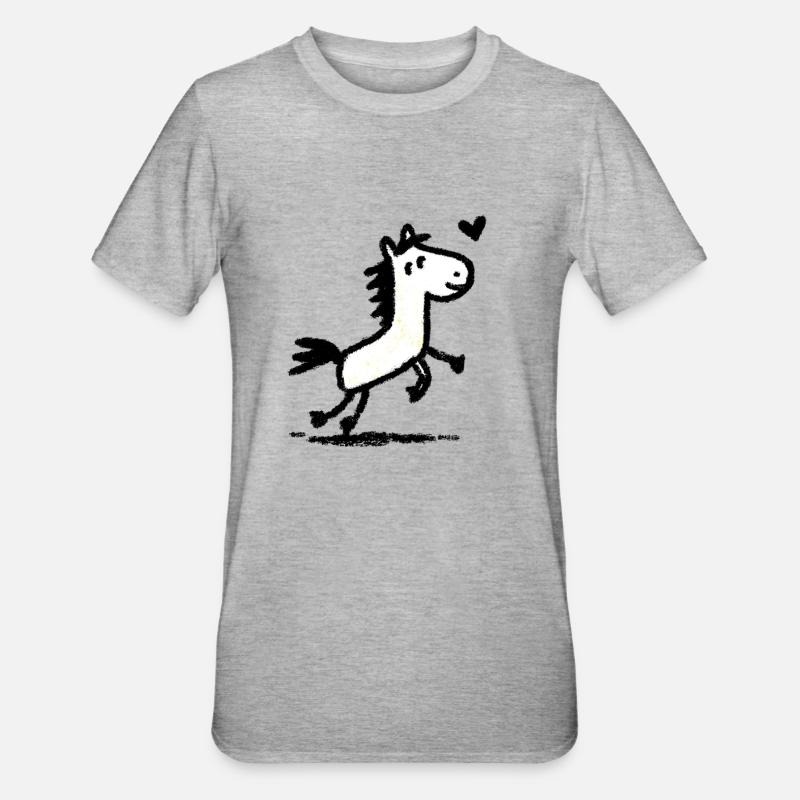 Hottehü - T-shirt polycoton Unisexe - gris chiné