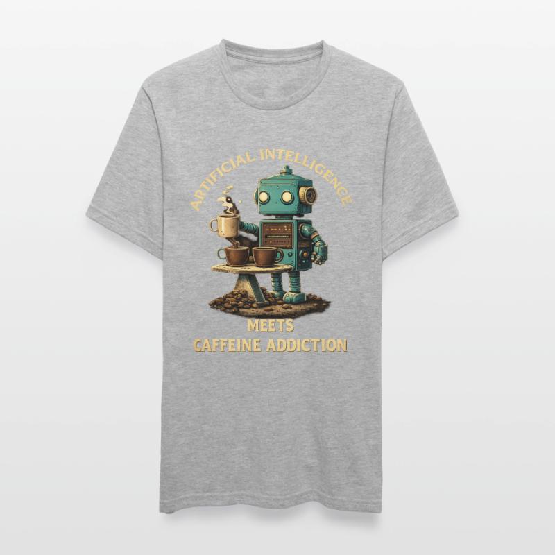 Coffee Robot – Artificial Intelligence Meets Koff Unisex Polycotton T-Shirt