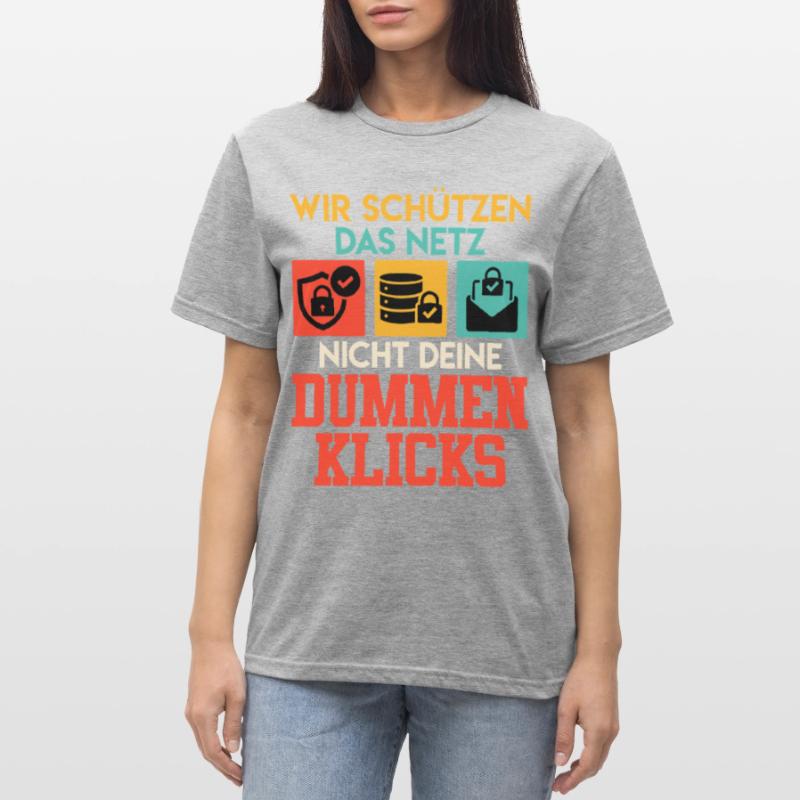 Codeur NOUS N’UTILISONS PAS LE NET VOS CLICS STUPIDES T-shirt polycoton Unisexe