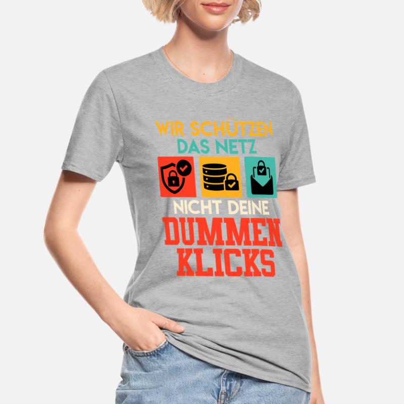 Codeur NOUS N’UTILISONS PAS LE NET VOS CLICS STUPIDES T-shirt polycoton Unisexe