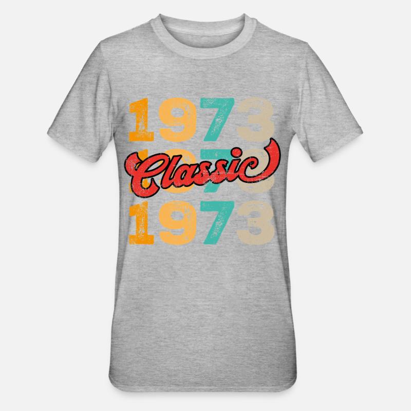 Classique 1973 - T-shirt polycoton Unisexe - gris chiné