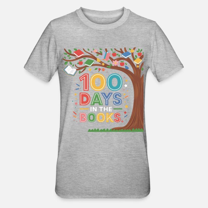 100 jours dans le Buchwald - T-shirt polycoton Unisexe - gris chiné