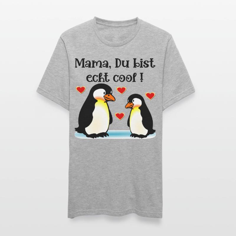 Komplimente Mama Muttertag Pinguine Unisex Polycotton T-Shirt