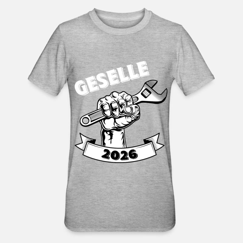 Compagnon 2026 - T-shirt polycoton Unisexe - gris chiné