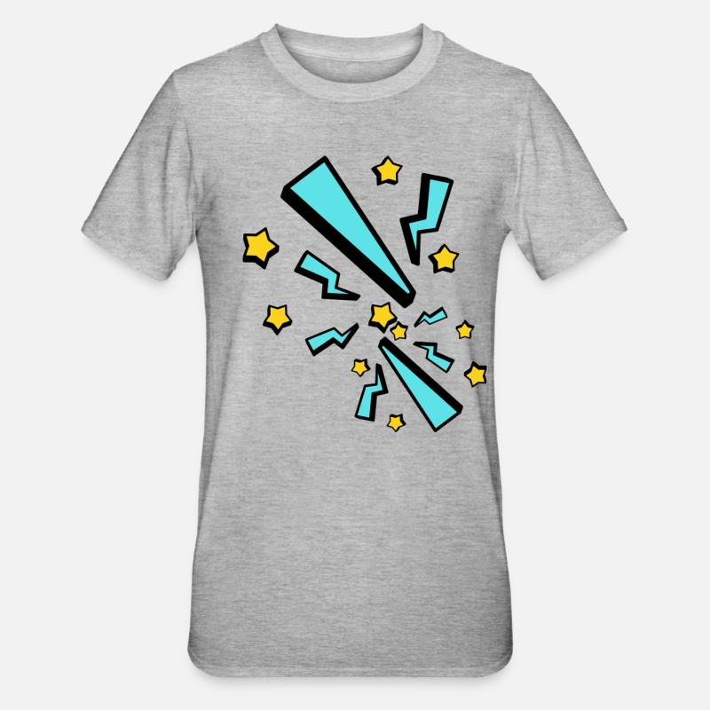 Blitz - Unisex Polycotton T-Shirt - Grau meliert