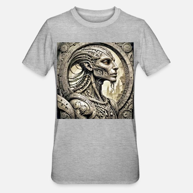 Ppatch 03 - T-shirt polycoton Unisexe - gris chiné