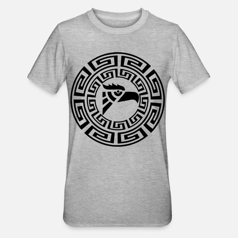 Black Eagle Emblem - Unisex Polycotton T-Shirt - heather grey