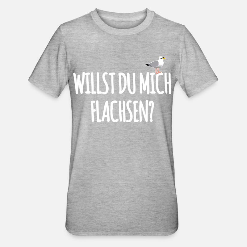 Hamburger Spruch - Unisex Polycotton T-Shirt - Grau meliert