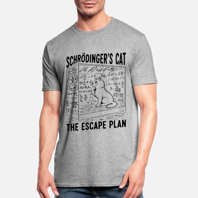 Le Chat de Schrödinger Le Plan d’évasion T-shirt polycoton Unisexe
