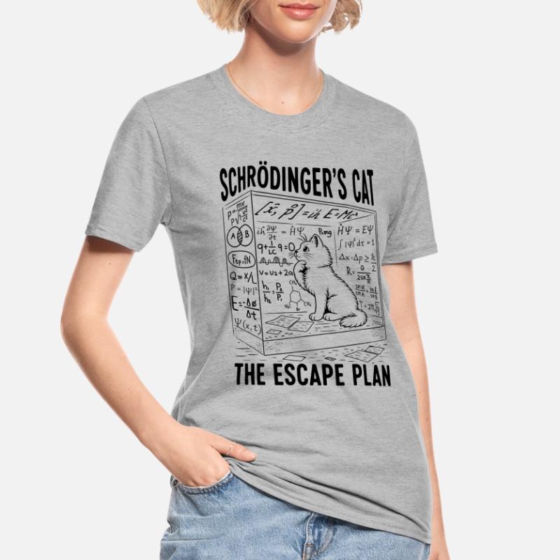 Le Chat de Schrödinger Le Plan d’évasion T-shirt polycoton Unisexe