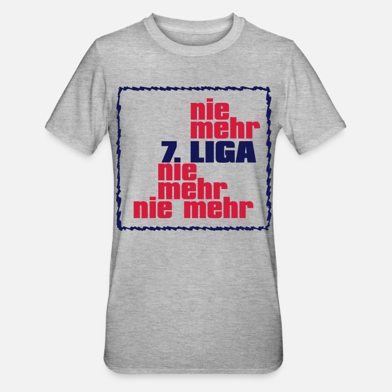 Plus de 7e ligue - T-shirt polycoton Unisexe - gris chiné