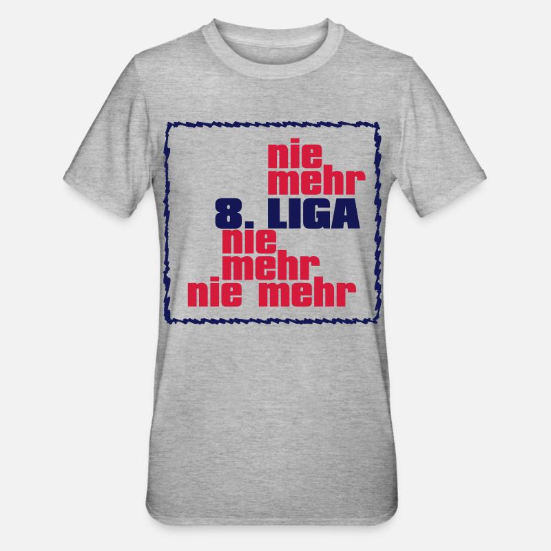 Plus de 8e ligue - T-shirt polycoton Unisexe - gris chiné