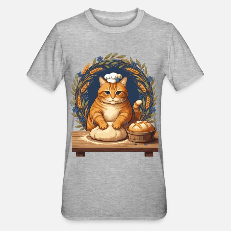 Sourdough Bread Baking Baker Sourdough Starter - Unisex Polycotton T-Shirt - heather grey