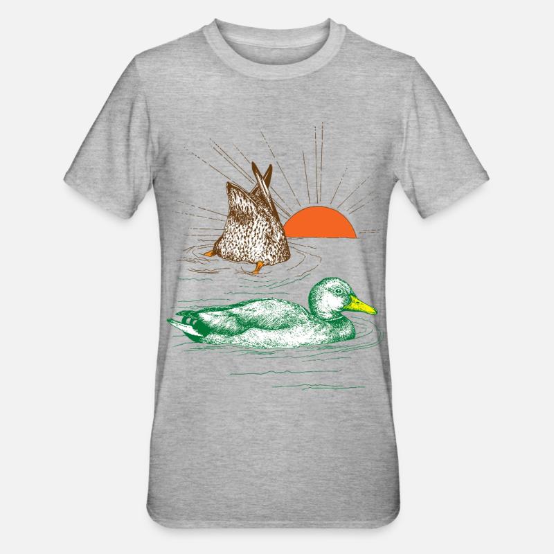 MALLARDS - Maglietta unisex, mix cotone e poliestere - grigio melange