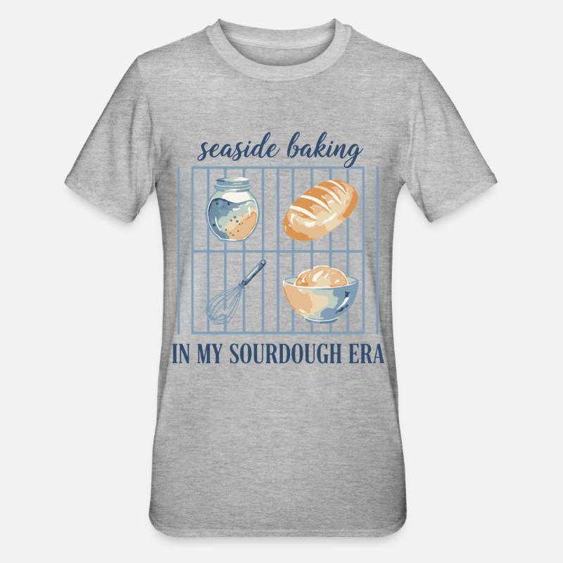 Sourdough Baking Bread Baking Era - Unisex Polycotton T-Shirt - heather grey