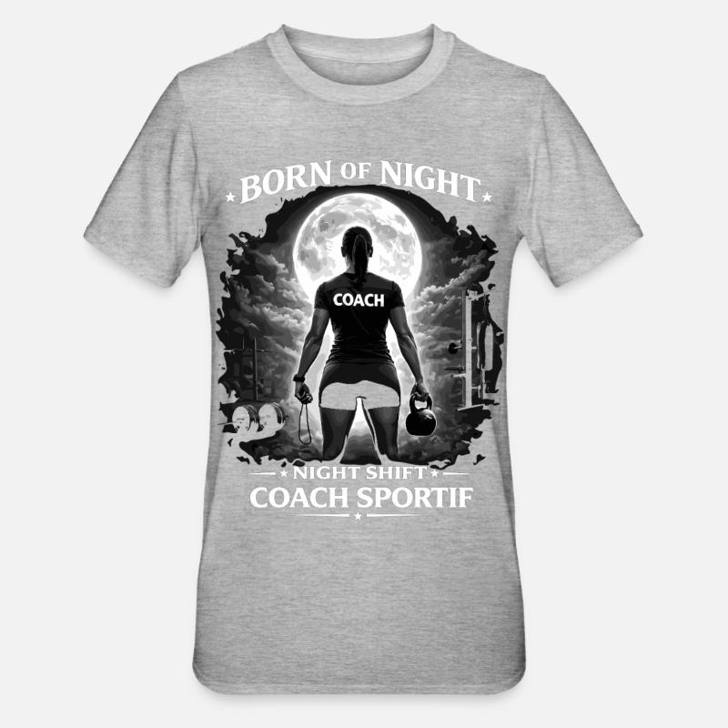 Night Shift Coach Sportif - Unisex Polycotton T-Shirt - heather grey