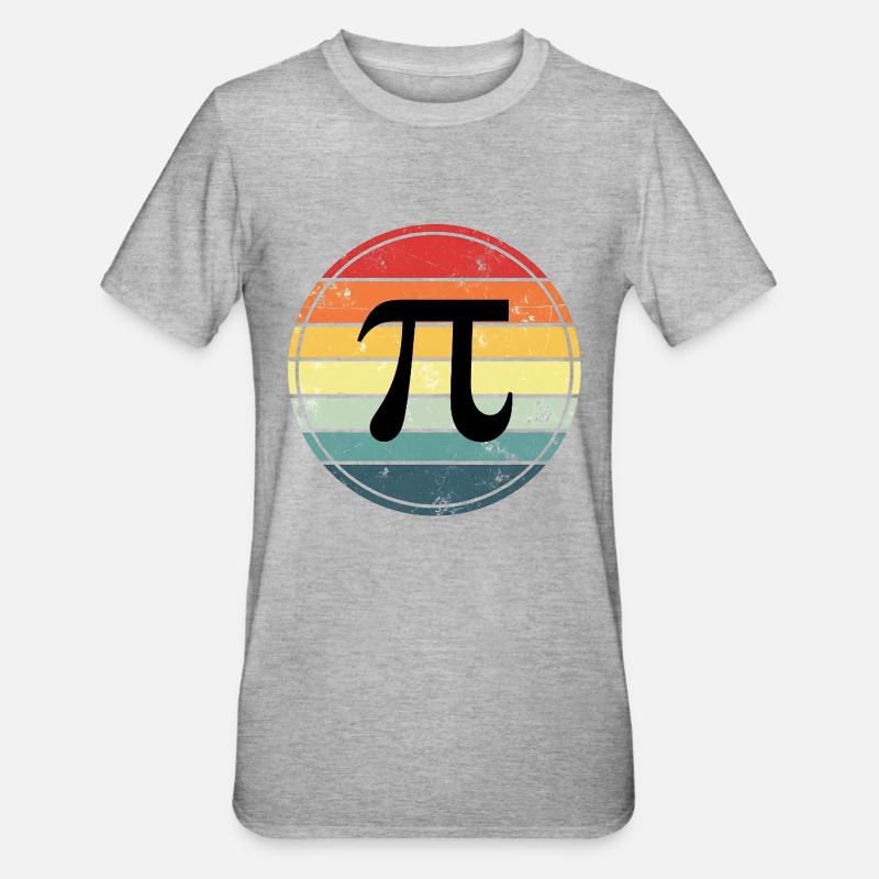 Pi Mathematics - Unisex Polycotton T-Shirt - heather grey