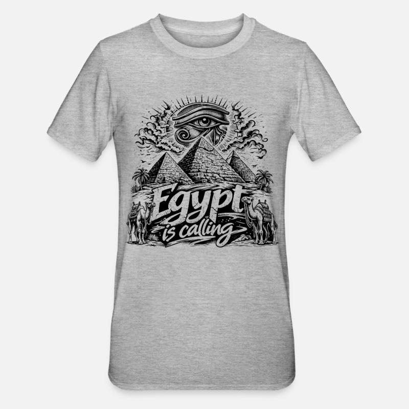 Egypt is calling Pharaoh Egypt Holidays - Unisex Polycotton T-Shirt - heather grey