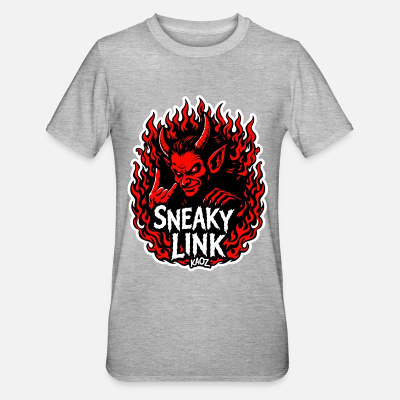 Infernal Sneaky Link - Unisex Polycotton T-Shirt - heather grey