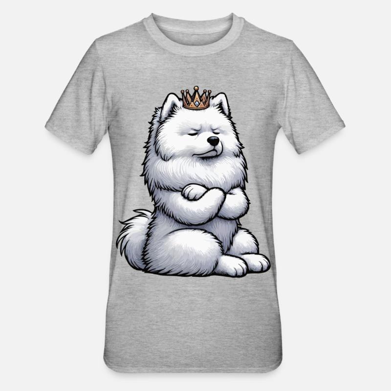 Samoyed Samoyed Owner Samoyed Lovers - Unisex Polycotton T-Shirt - heather grey
