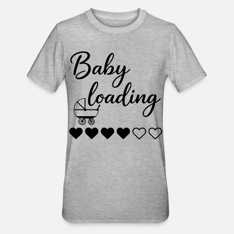 Baby loading - Unisex Polycotton T-Shirt - heather grey