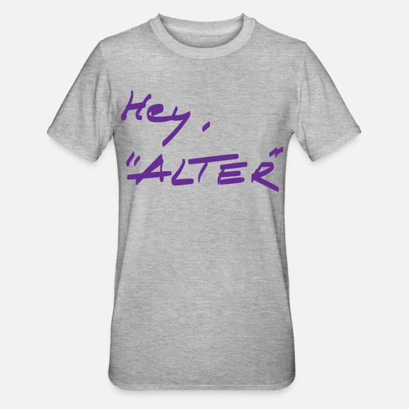 Salutations - différent - T-shirt polycoton Unisexe - gris chiné