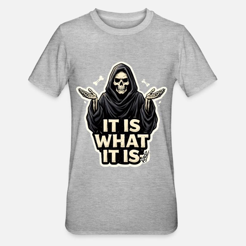 Reaper, c’est comme ça - T-shirt polycoton Unisexe - gris chiné