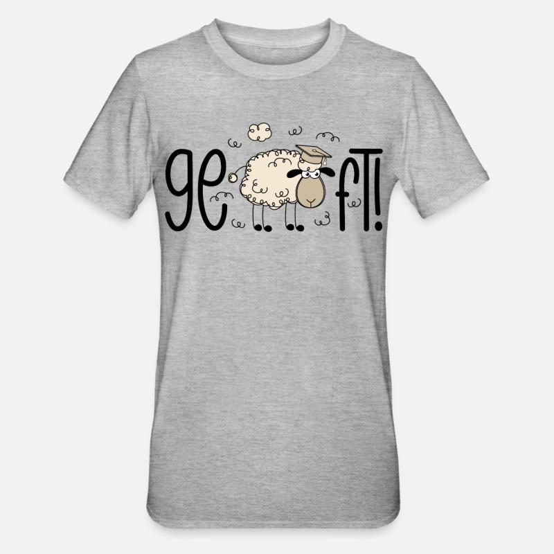 Done! Sheep - Unisex Polycotton T-Shirt - heather grey