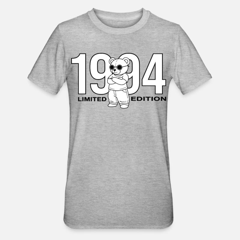 Edizione limitata dell'Orso di Compleanno 2004 - Maglietta unisex, mix cotone e poliestere - grigio melange