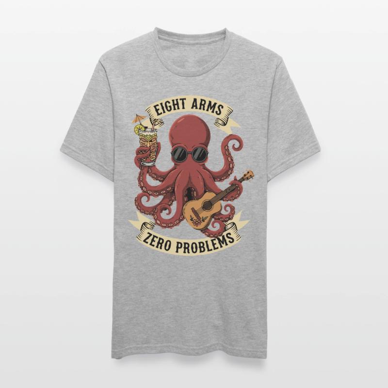 Eight Arms Zero Problems Unisex Polycotton T-Shirt