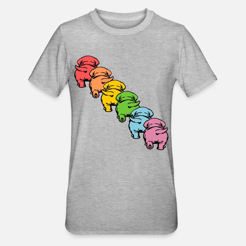 INCLUSION DES CHIENS DIVERSITÉ - T-shirt polycoton Unisexe - gris chiné