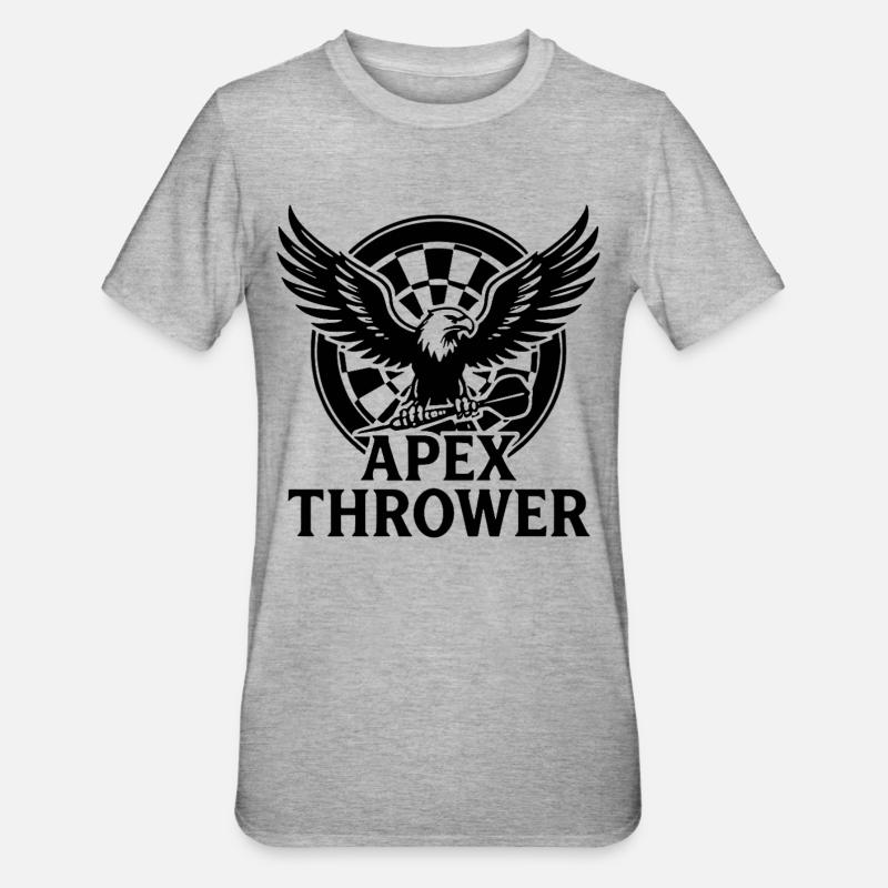 Lanceur d’apex de fléchettes - T-shirt polycoton Unisexe - gris chiné