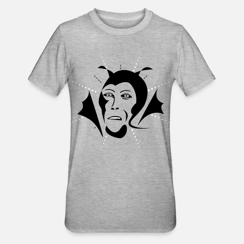 Devil - Unisex Polycotton T-Shirt - Grau meliert