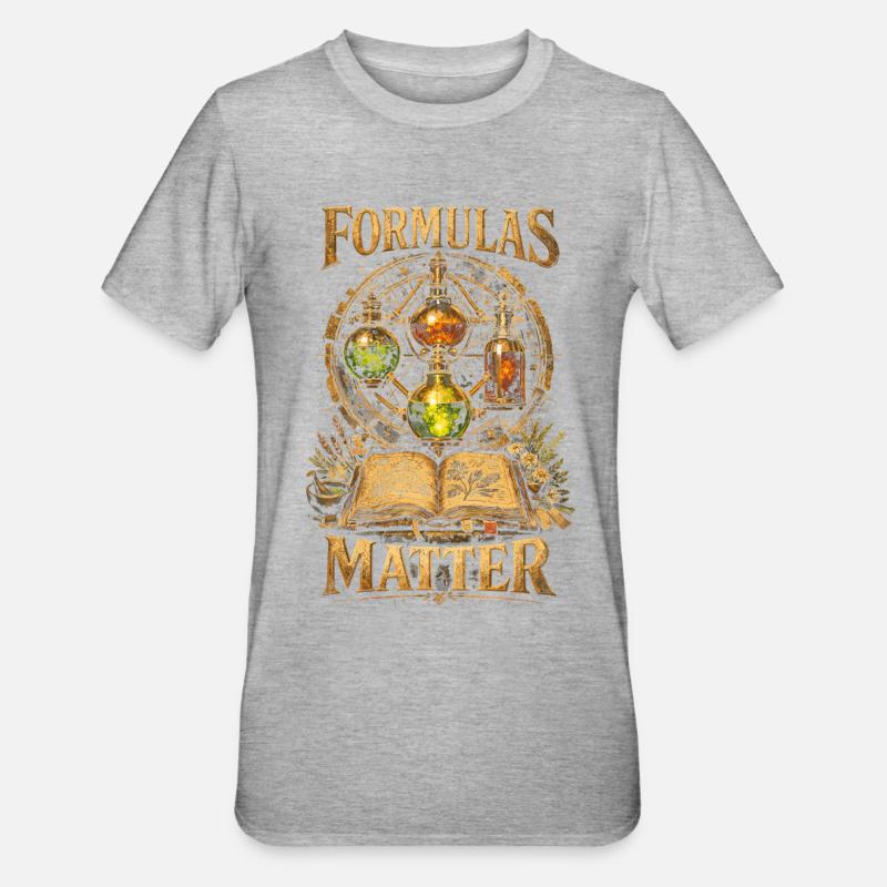 Apotheker Apothekerin Formulas Matter - Unisex Polycotton T-Shirt - Grau meliert