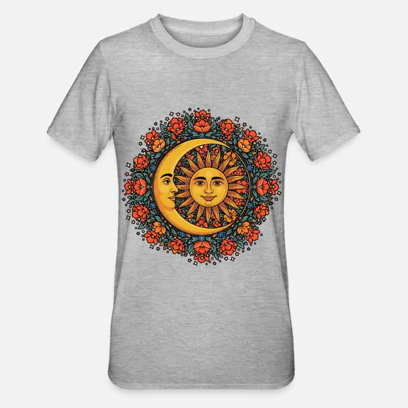 Litha Pagan Summer Solstice Midsummer Midsommar - Unisex Polycotton T-Shirt - heather grey