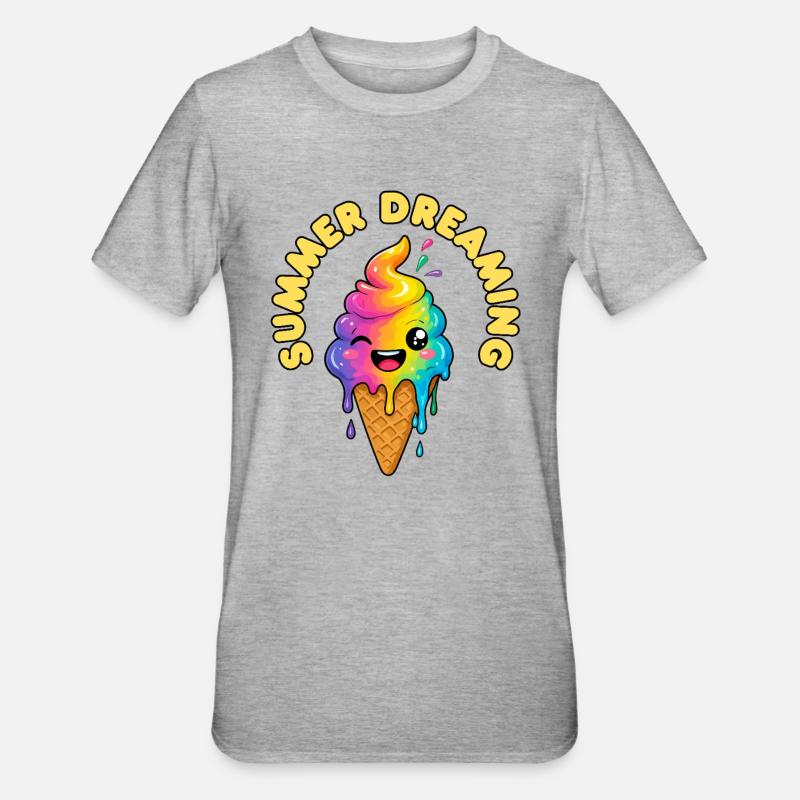 Rêve d’été - T-shirt polycoton Unisexe - gris chiné