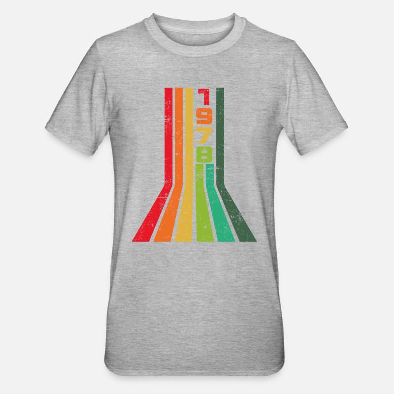 Millésime 1978 - T-shirt polycoton Unisexe - gris chiné