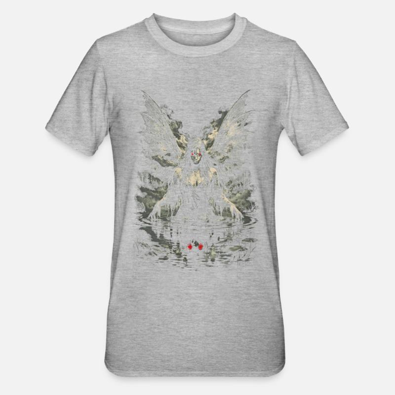 Fairycore Fee Gotisch - Unisex Polycotton T-Shirt - Grau meliert